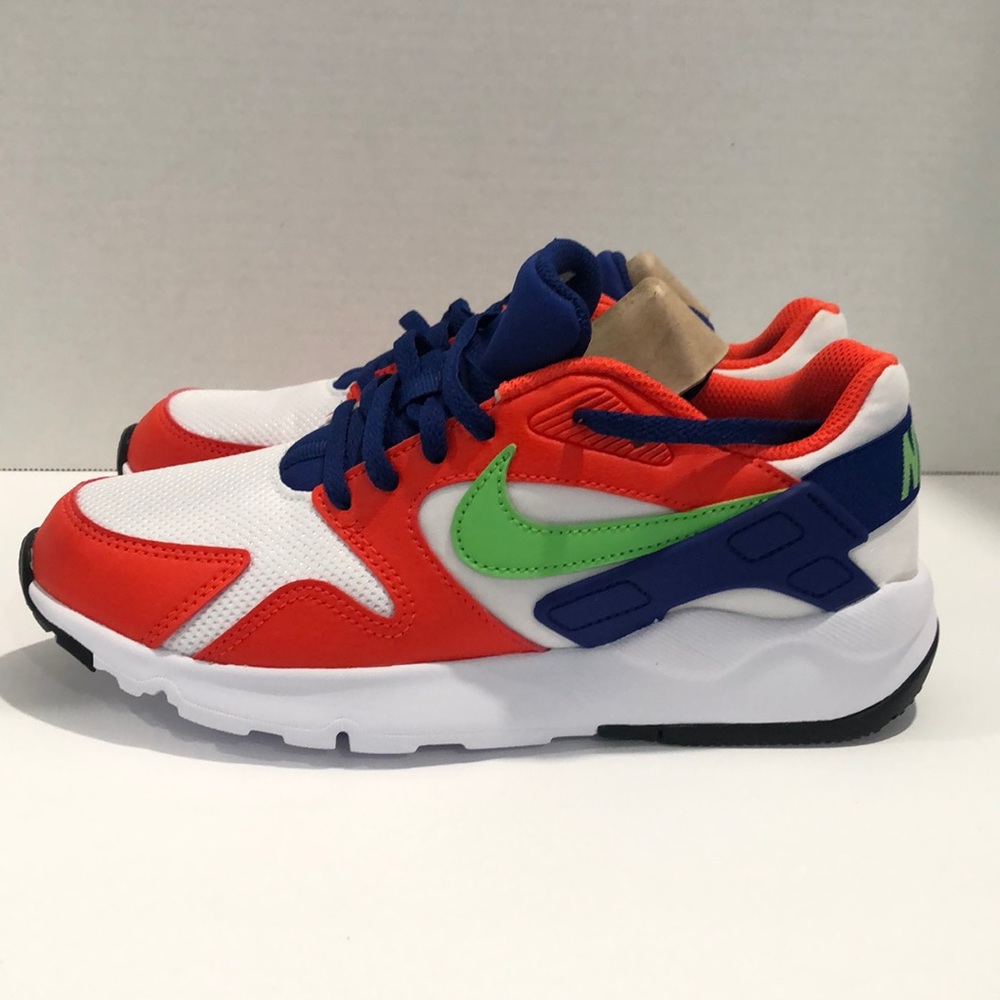 New Nike Ld Victory Shoe GS Youth 5.5 White Orange Blue AT5604 101